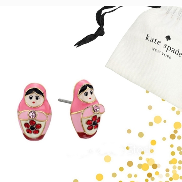 kate spade Ooh La La Dollface Stud Earrings - Picture 4 of 5